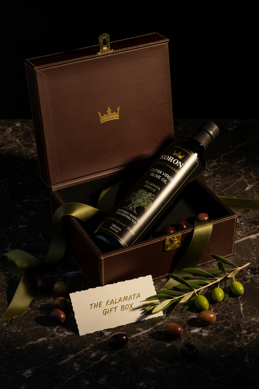 Kalamata Gift Box - Cognac Leather